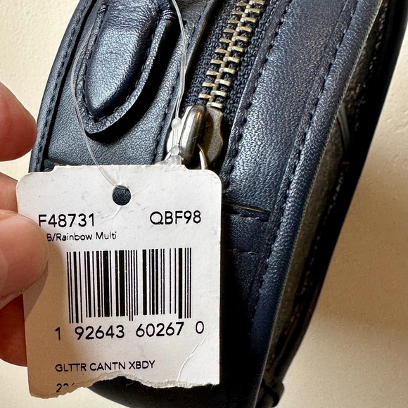 Brand New Coach Sparkly Crossbody WITH Matching Slim Card Holder - Picture 7 of 14